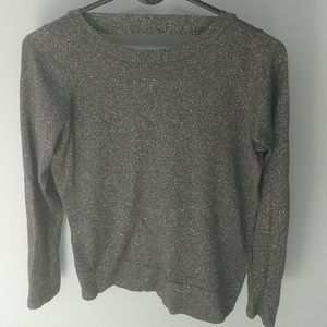 Grey Sparkle Open Back Top